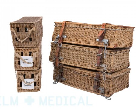 Period dressing cases wicker